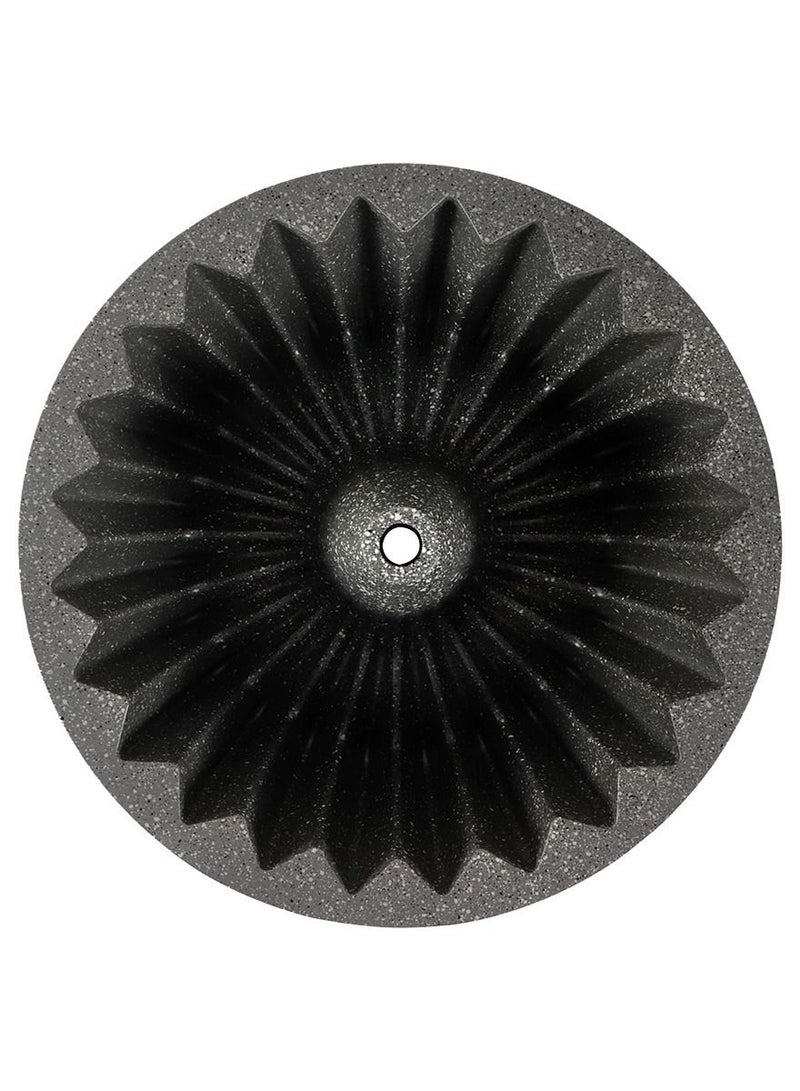 Serenk Serenk Fun Cooking Star Cake Pan, Die Cast Coating with Elegant Pattern, Nonstick Bakeware, Cake Mould for Professional Taste, 10.2”, Round, Yellow  - Image 2