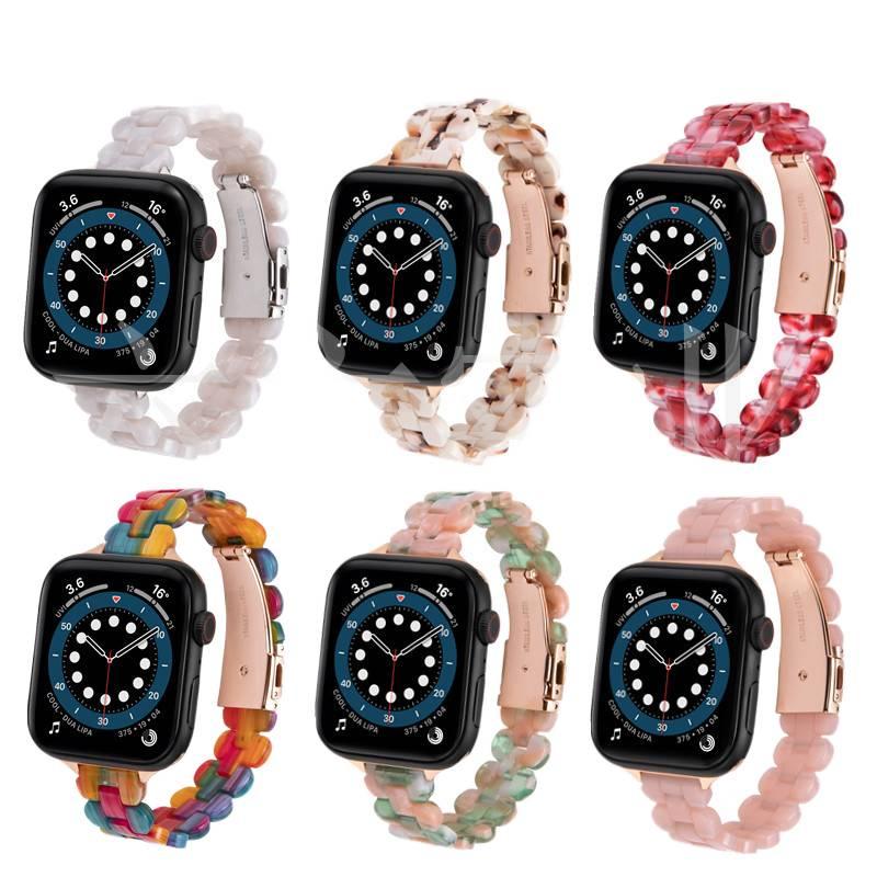 سوار ساعة ذكية سوار راتنج متوافق باللون أزرق قابل للتعديل مع Apple Watch 38/40/41/42/44/45/49mm بملاءمة قابلة للتعديل وحزام بديل - Image 2