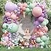 Froova Fairy Wonderland Balloon Arch Kit 128Pcs Pastel Pink Purple Green Balloon Garland Kit for Baby Girls Fairy First Birthday Spring Garden Tea Party Bride Baby Shower - Image 2