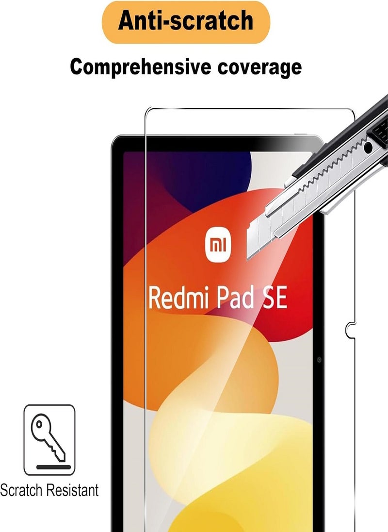 Tempered Glass Screen Protector Clear Designed For Xiaomi Redmi Pad SE Full Screen Coverage And Bubble Free - Image 5