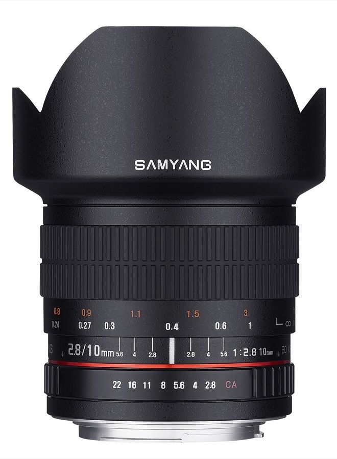 Samyang 10mm F2.8 ED AS NCS CS Ultra Wide Angle Lens Canon EF-S Type for Canon Digital SLR Cameras (SY10M-C)  - Image 1