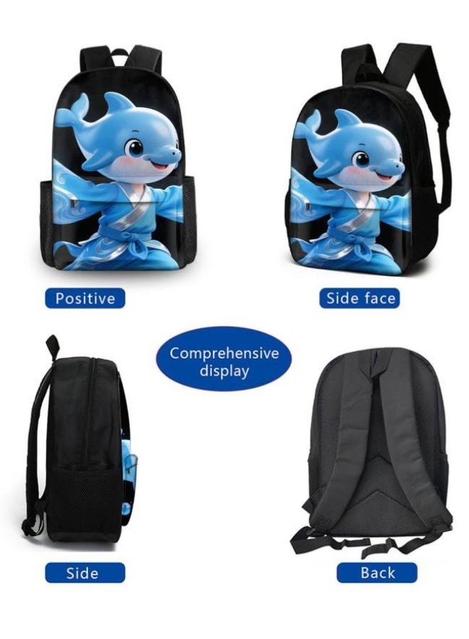 Bright Li Fire Unlock the new fashion of childish fun! Three-piece set of bags, cartoon elements for children and teenagers (students, children, friends' outings, mountain climbing, schooling, etc. can be used) - 26 - Image 3