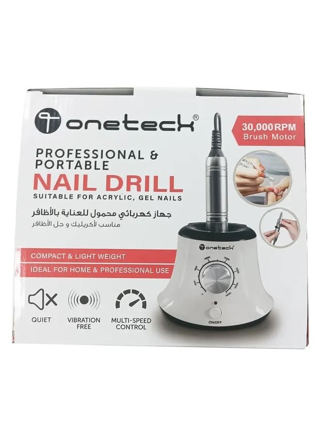 وان تيك مثقاب أظافر كهربائي من Onetech - DR-2035a، أداة احترافية للعناية بالأظافر والقدمين - Image 2