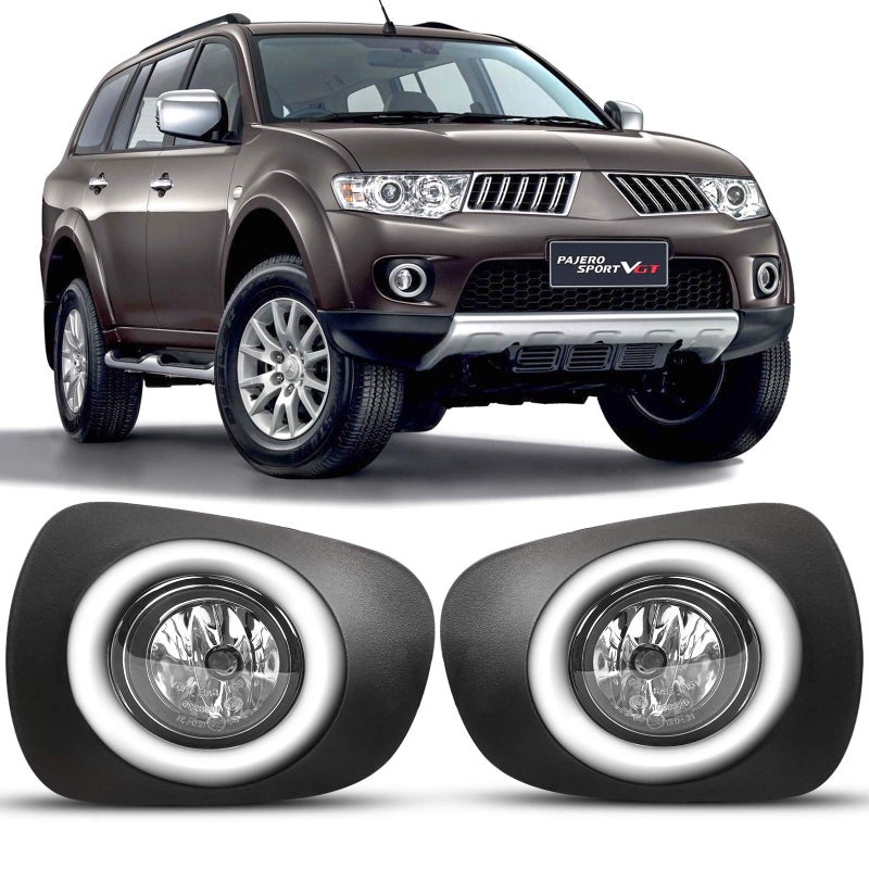 DLAA Fog Lights Compatible with Mitsubishi PAJERO SPORT 2010 2011 2012 2013 2014L200TRITON 2013 2014 2015 Fog Lamps