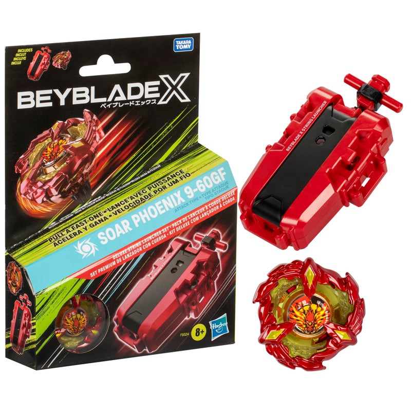 Beyblade X Soar Phoenix 960GF Deluxe String Launcher Set with Attack Type RightSpinning Top Toy Great Gift for 8 Year Old Boys and Girls - Image 2