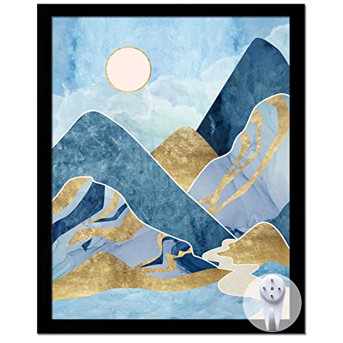 keibiubu Black Picture Frame, 8x10 Picture Frame for Photo Poster Canvas Certificate Document Display Horizontally or Vertically High Transparent Wall Gallery(Size 8 x 10 inches) - Image 1