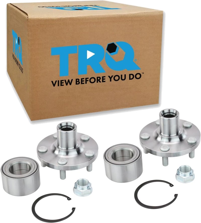 TRQ Wheel Bearing and Hub Front Pair for Toyota Models - Image 1