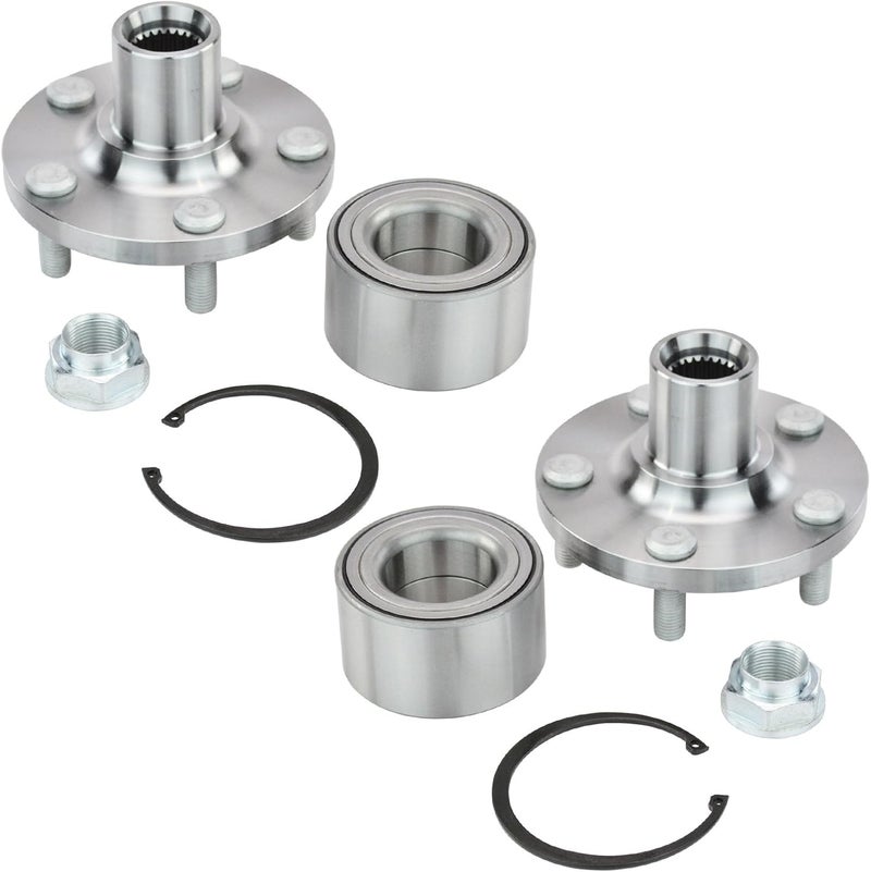 TRQ Wheel Bearing and Hub Front Pair for Toyota Models - Image 4