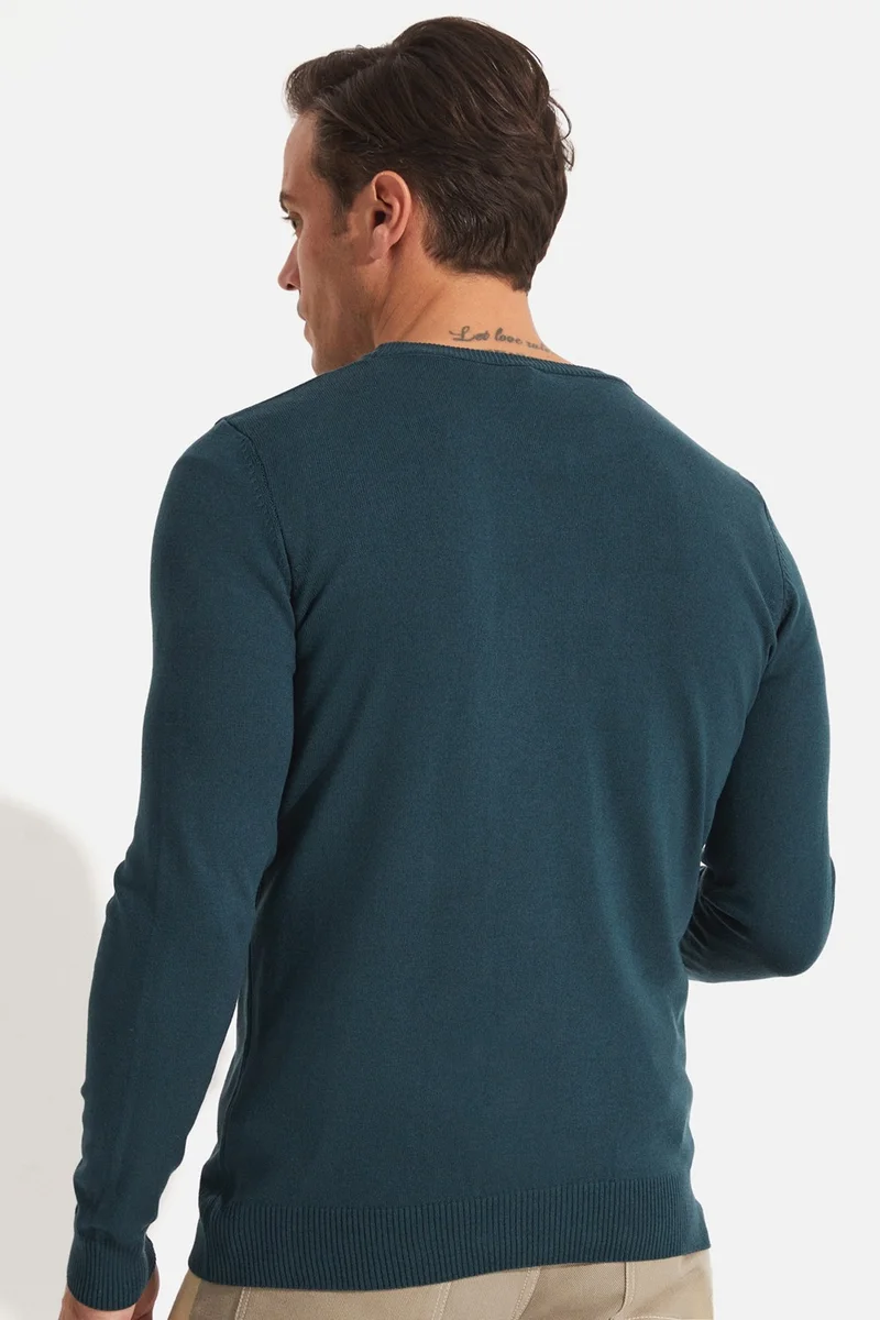 جون Men's Regular Fit Crew Neck Knitwear Sweater