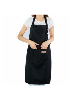 Excefore Apron for Men Women, Adjustable Waterproof Aprons, with Pockets Cooking Kitchen Aprons, Professional Kitchen Apron, for Kitchen, Cooking, Gardening, Painting, Baking Restaurant  - Image 1
