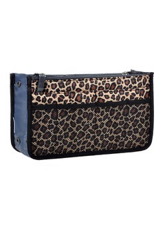 Vercord Purse Organizer Insert For Handbags Bag Organizers Inside Tote Pocketbook Women Nurse Nylon 13 Pockets Leopard Large