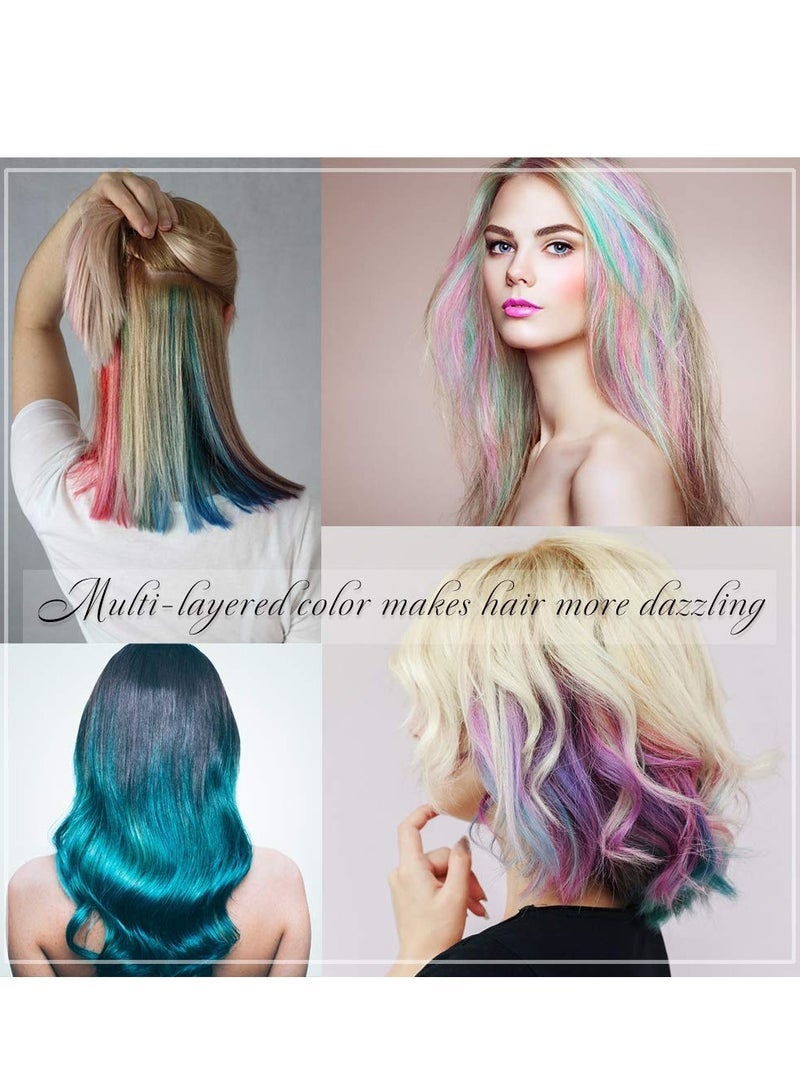 Captaintech Hair Chalk Comb6 Colors Temporary Hair Dye Marker Gifts for Girls Kids Adults for   Birthday 8 9 10 11 12 year old girl gift Party - Image 5