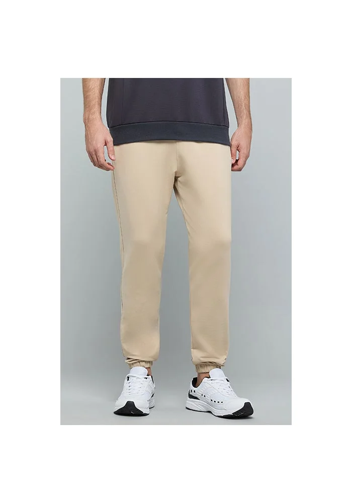 أر أند بي Solid Joggers with Drawstring Waist