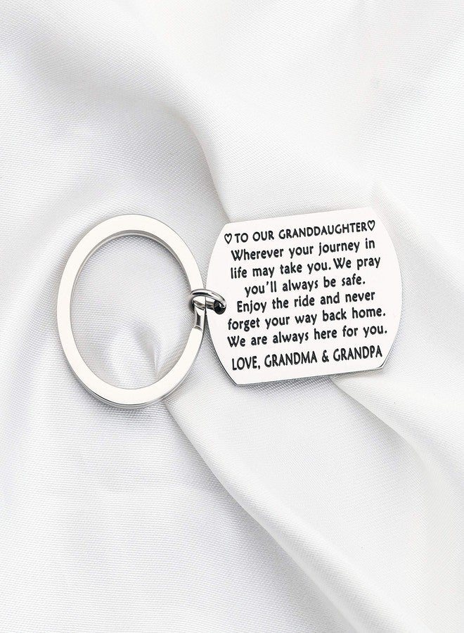 BNQL To My Granddaughter Keychain - Granddaughter & Grandson Graduation & Birthday Gifts from Grandparents - Image 3
