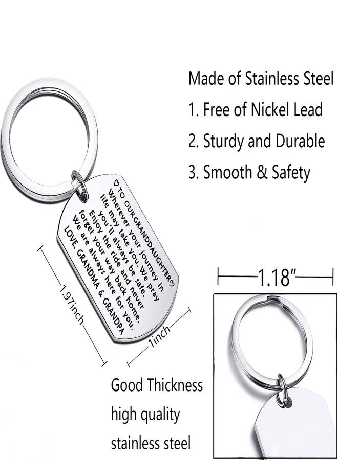 BNQL To My Granddaughter Keychain - Granddaughter & Grandson Graduation & Birthday Gifts from Grandparents - Image 2