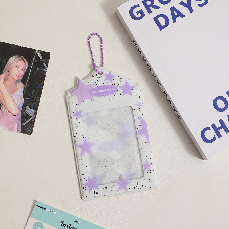 Ins K-Style PVC Card Holder – Transparent 3-Inch Small Wallet for Girls - Image 1