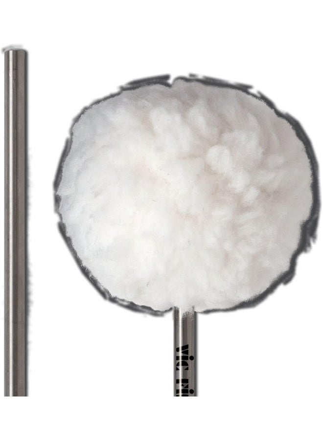 Vic Firth VICKICK BASS DRUM BEATER-- Medium Felt Core Covered with Fleece, Oval Head - Image 4