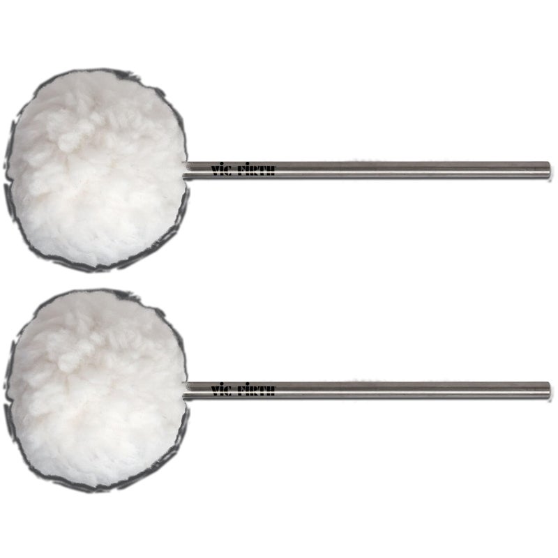 Vic Firth VICKICK BASS DRUM BEATER-- Medium Felt Core Covered with Fleece, Oval Head - Image 1