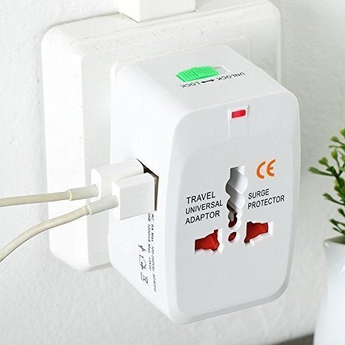 PARSPAR Worldwide Universal Power Adapter Converter Travel Multi Plug Cable with Build in Dual USB Charger for USA EU UK AUS Laptop Smartphone Charger Plug for Phone Laptop Camera Tablet - Image 5