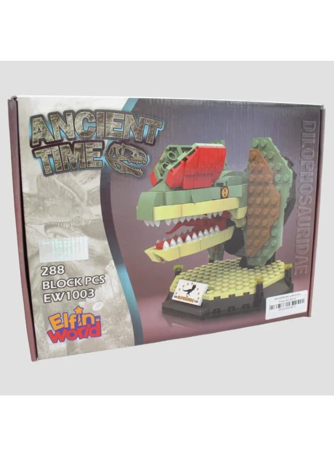 Jurassic Dinosaur Dilophosaurus Building Blocks - 288 Pcs - Image 2