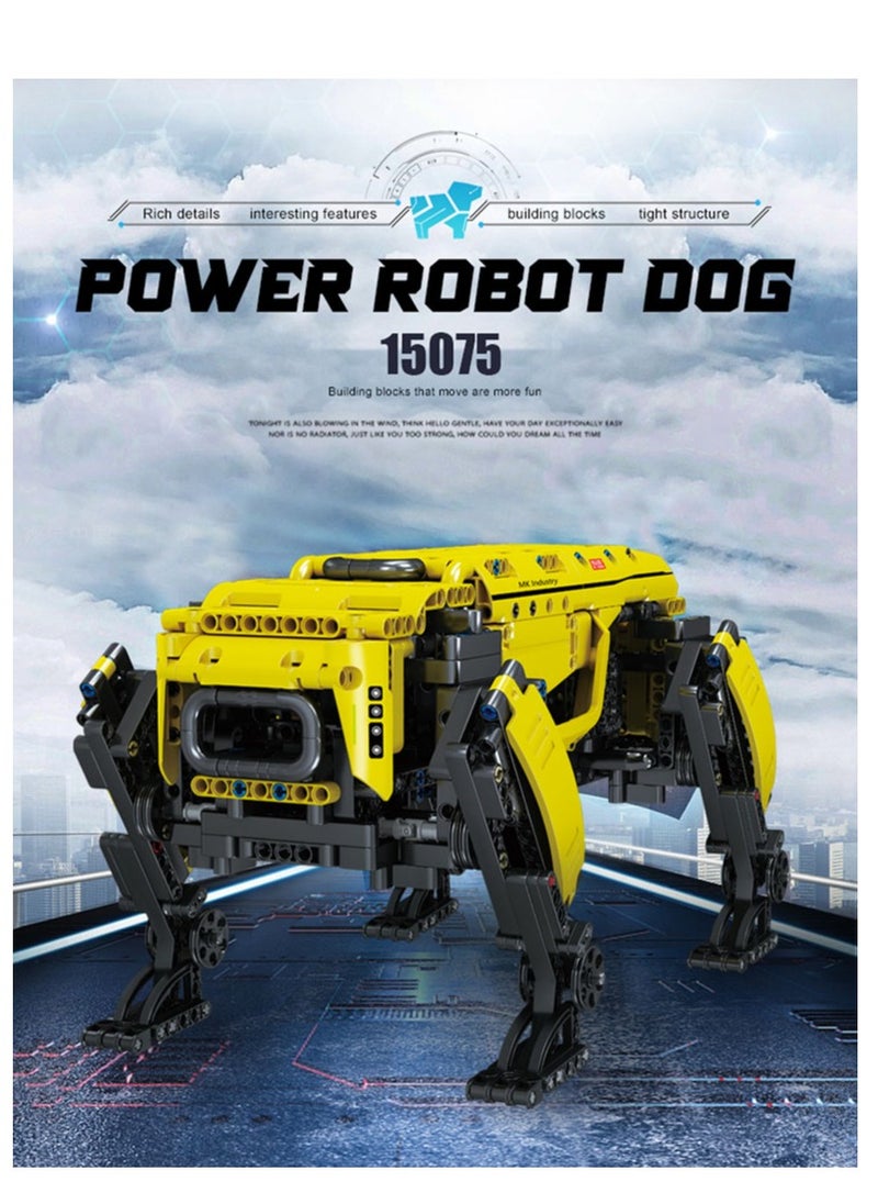 mould king 15075 Robot Dog MK Dynamics Building Block Toy , Educational MOC Building Blocks Set to Build, Gift for Boy & Girls/Adult Collections Enthusiasts  - Image 2