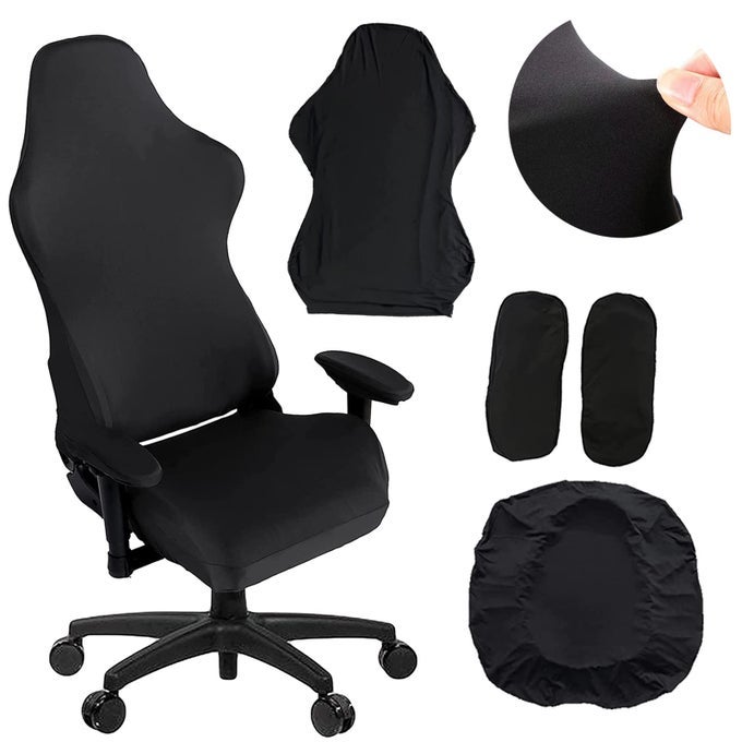 GAMING CHAIR COVERGAMING CHAIR SEAT COVER 4PCSET GAMING CHAIR COVERS STRETCHABLE WITH ARMREST COVERSCHAIR BACK COVERSCHAIR SEAT COVER GAMER CHAIR COVER OF COMPUTER VIDEO GAME OFFICE CHAIR COVER