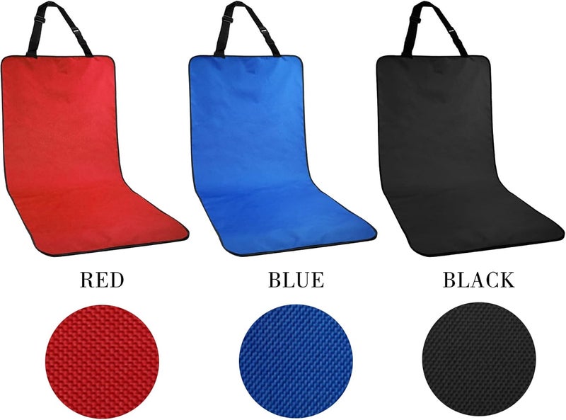 Dog Car Seat Cover - Waterproof, ScratchProof, Nonslip, Universal Front Seat Cover for Dogs (Red) - Image 3