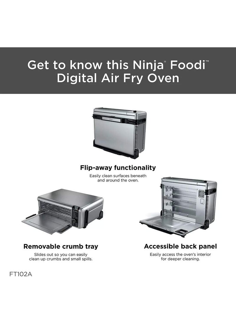 Ninja Ninja Foodi 9in1 Digital Oven Air Fry Air Roast Broil Bake Bagel Toast Dehydrate Keep Warm and Reheat  Stainless Steel  - Image 4