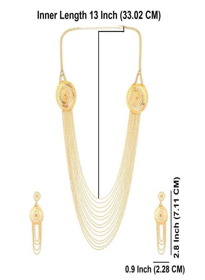 Efulgenz Indian Jewelry Sets for Women Necklace Set Floral Multilayer Necklace Earrings Indian Bridal Jewelry for Wedding Fashion Jewelry - Image 4