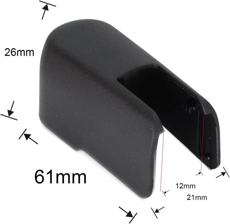 QASULER Rear Windscreen Wiper Arm Nut Cover Cap - Image 3