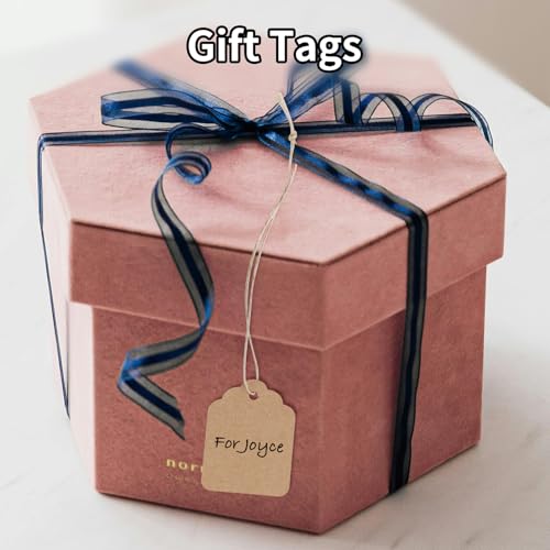Cuttte Price Tags with String Attached - Cuttte 500PCS Kraft Paper Hang Tags for Labeling Gifts Bags Clothes Jewelry Retail Garage/Yard Sale for Pricing 1.4x1.8inch - Image 5