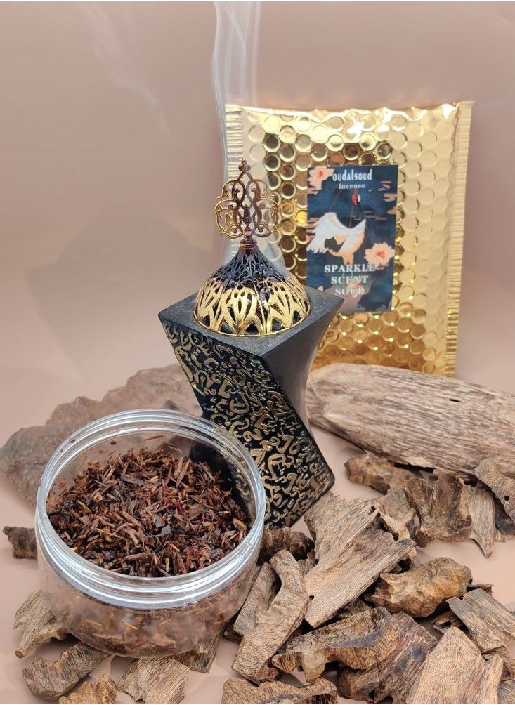 OUDALSOUD - OUD Agarwood Bakhoor Incense/80 gram - Image 1