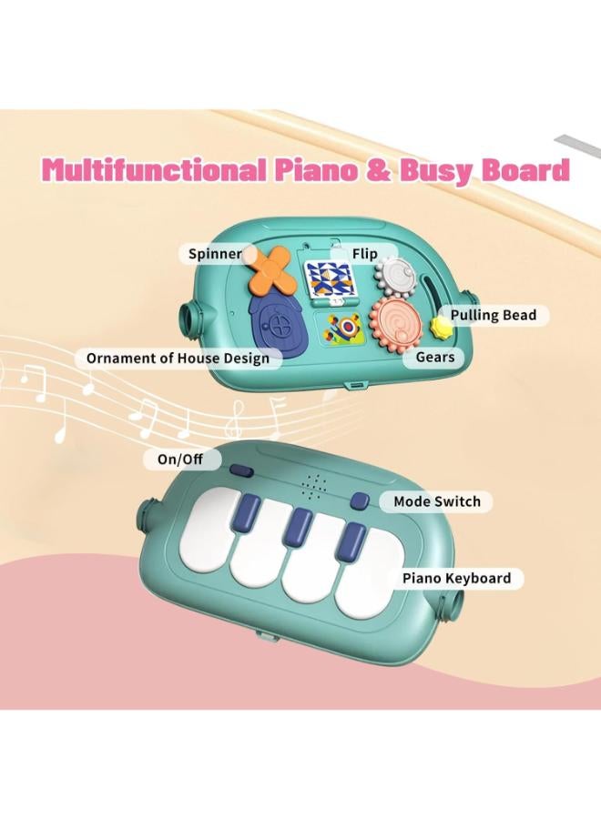 3‑in‑1 Baby Activity Gym with Walker & Kick‑Play Piano - Image 4