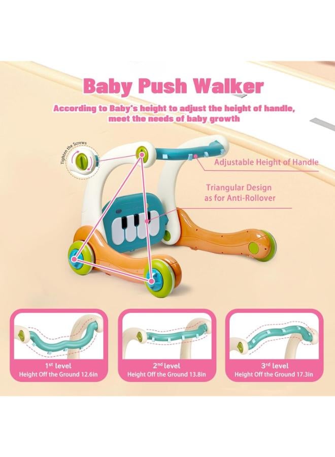 3‑in‑1 Baby Activity Gym with Walker & Kick‑Play Piano - Image 3