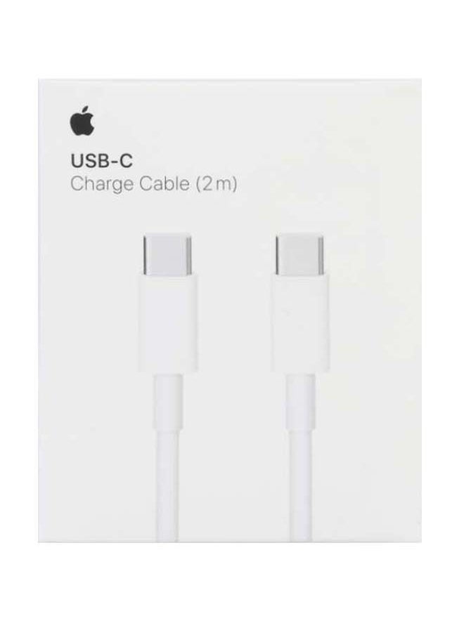 أبل كابل شحن USB-C بقوة 140 واط - طول 2 متر - أبيض  - Image 3