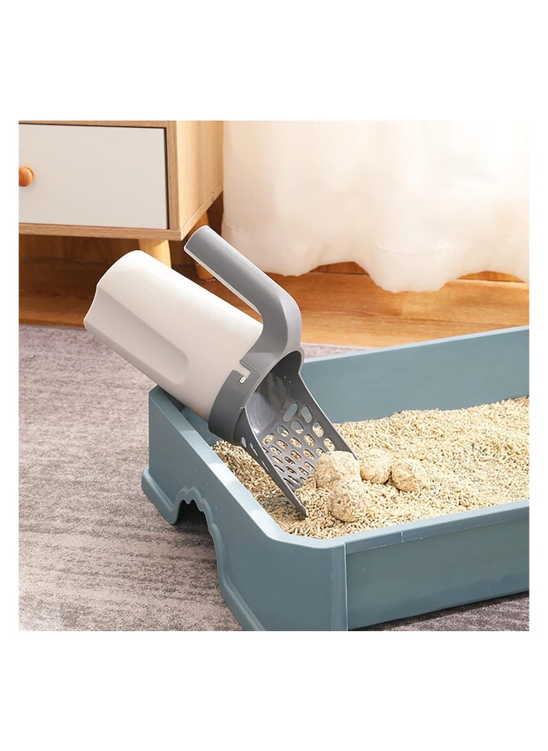 Generic - Cat Litter Scoop with Bags, Includes 1 Roll Filler Bag Cat Litter Scoop with Detachable Sifting Scoop with Waste Container - Image 1