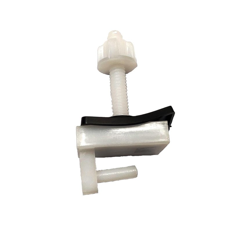 NEW WARE زوج من مفصلات غطاء مقعد المرحاض البلاستيكي نوع بارى مع صندوق تثبيت (بلاستيك؛ أبيض) - Image 4