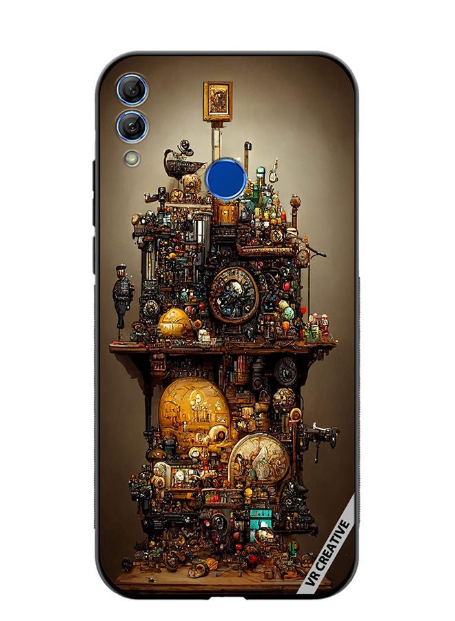 Protective Case Cover For Honor 10 Lite Jigsaw Puzzles Design Multicolour
