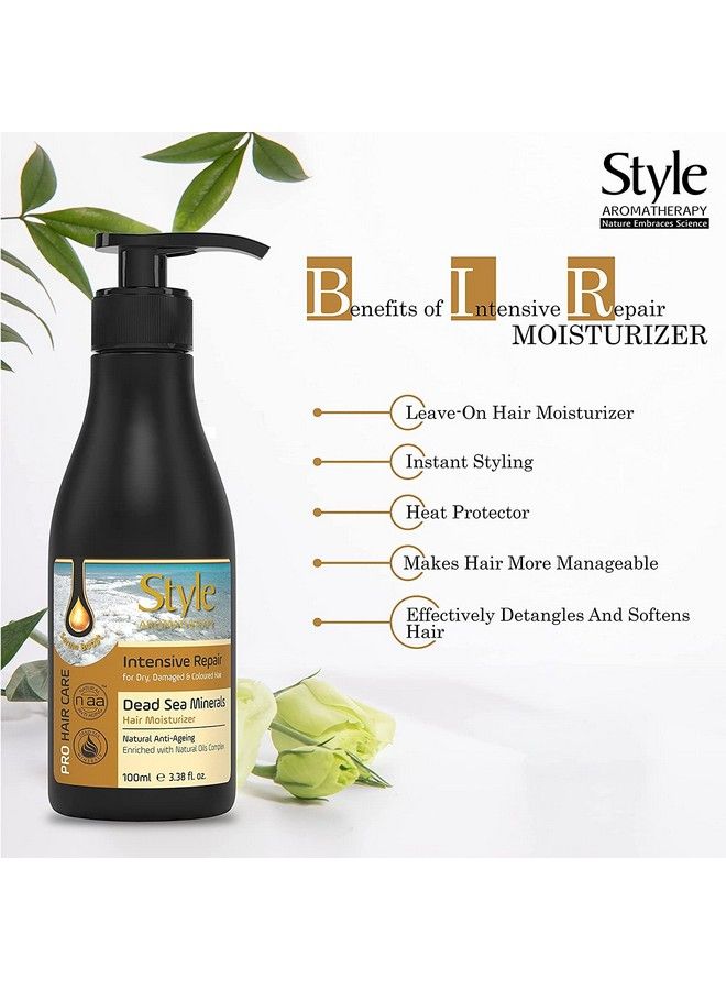 style aromatherapy Professional Repair Nourishing Leavein Moisturizer Hair Cream For Dry Damaged Coloured Dull Frizzy Hair 100Ml - Image 3
