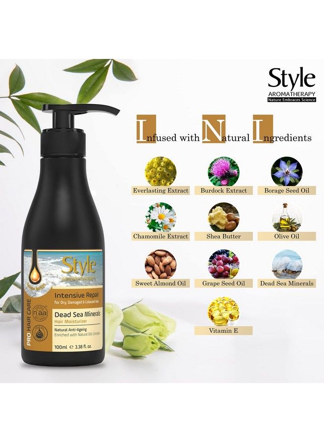 style aromatherapy Professional Repair Nourishing Leavein Moisturizer Hair Cream For Dry Damaged Coloured Dull Frizzy Hair 100Ml - Image 4