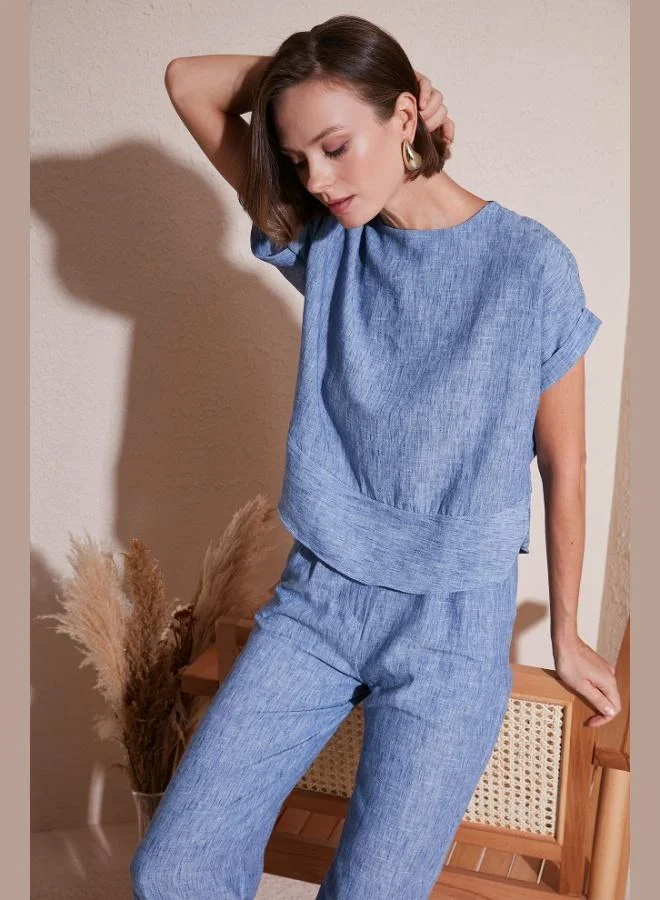 Lela Lela Regular Fit Wide Leg Suit for Women SET 67045982S4