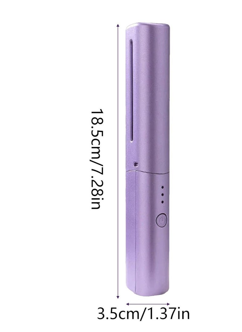 ELTRAZONE Rechargeable Mini Hair Straightener , Mini Flat Iron Hair Straightener Travel Size Rechargeable , 4000mAh Battery Straightener Brush , Portable 3 Level Hair Straightener , 4000mAh Battery Straightene - Image 2