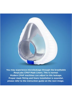 RespLabs Medical Inc. RespLabs Medical Inc. CPAP Mask Liners - Compatible with ResMed AirFit F20 Masks, Medium - Reusable, Washable Cushion Covers - 4 Liner Pack  - Image 5