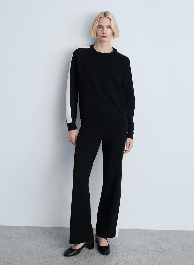 MANGO Contrasting Stripe Knitted Sweater  - Image 5