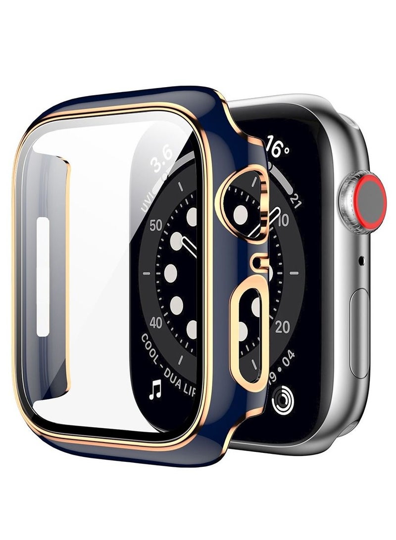 BSNL Protective Hard Case Electroplated Bumper Screen Protector And Cover Combo For Apple Watch Series 7 - 41mm - Image 2