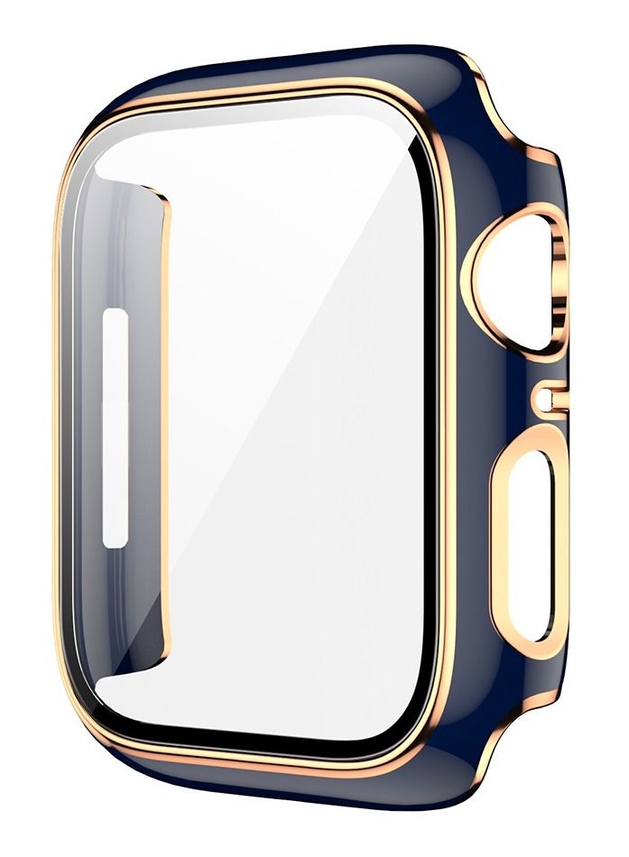 BSNL Protective Hard Case Electroplated Bumper Screen Protector And Cover Combo For Apple Watch Series 7 - 41mm - Image 1
