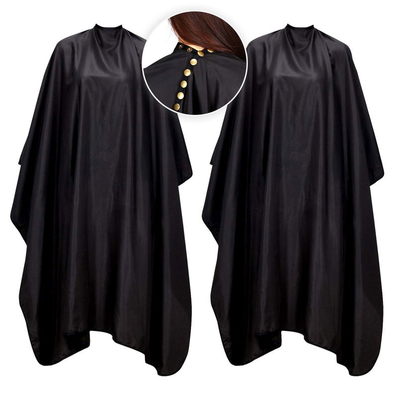 Oak Leaf Hair Cutting Capes, Water-resistant & Antistatic Salon Haircut Capes with Snap Closure for Styling, 57x67 Inches, Pack of 2 - Image 1