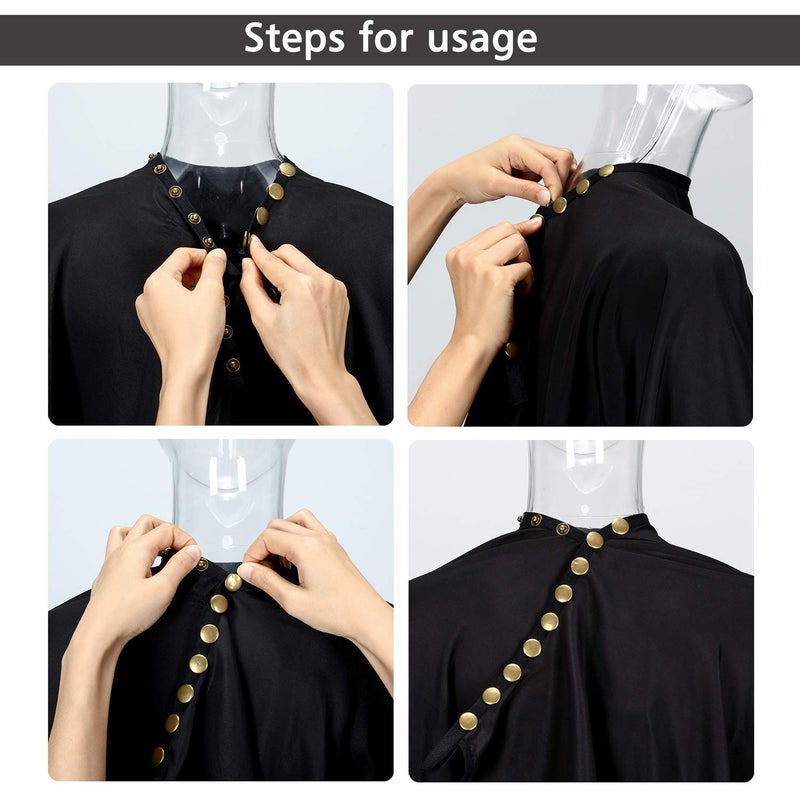 Oak Leaf Hair Cutting Capes, Water-resistant & Antistatic Salon Haircut Capes with Snap Closure for Styling, 57x67 Inches, Pack of 2 - Image 2