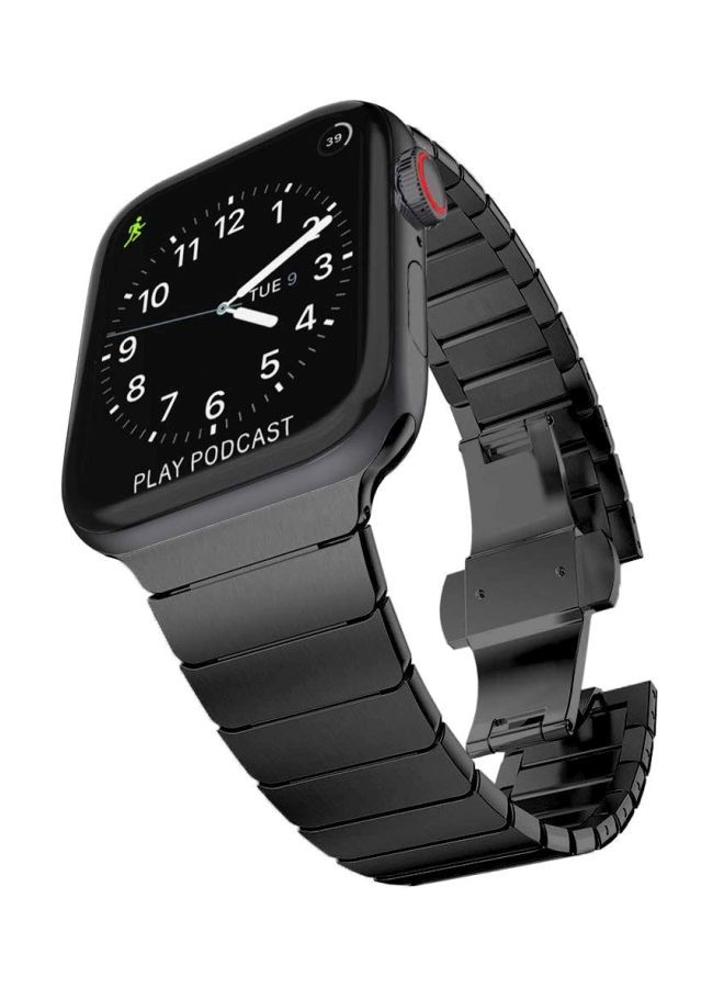 نيبمينينت سوار بديل لساعة أبل 42 مم من سلسلة 1/ 2/ 3 أسود - Image 2