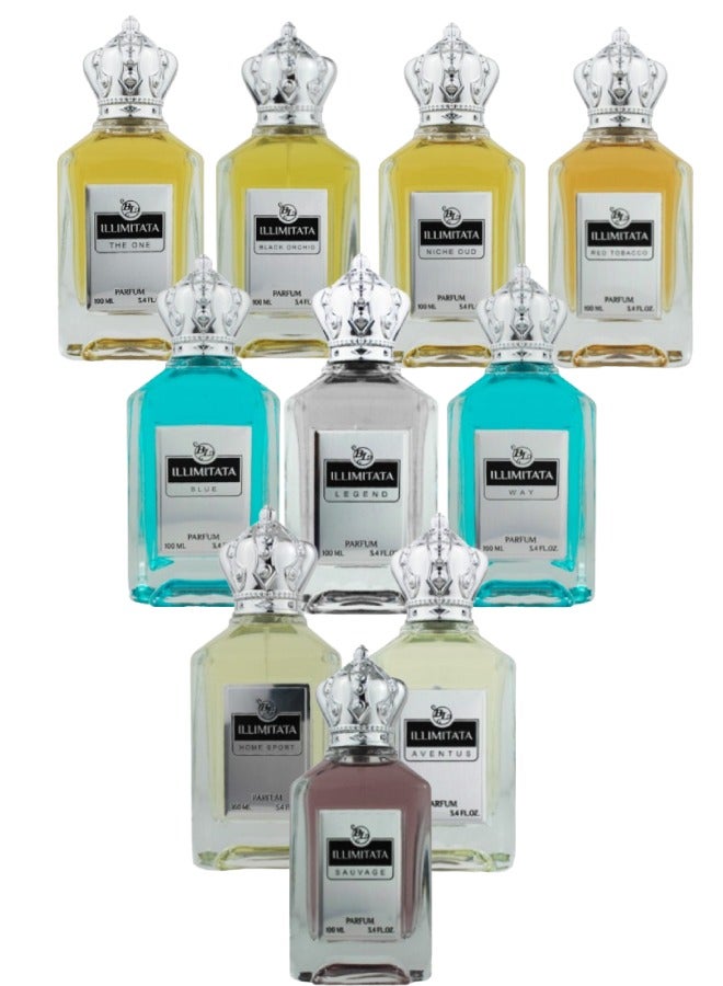 BL Illimitata The One And Black Orchid And Niche Oud And Red And Blue And Legend And Way And Home Sport And Aventus And Sauvage Perfumes 100ML - Image 1